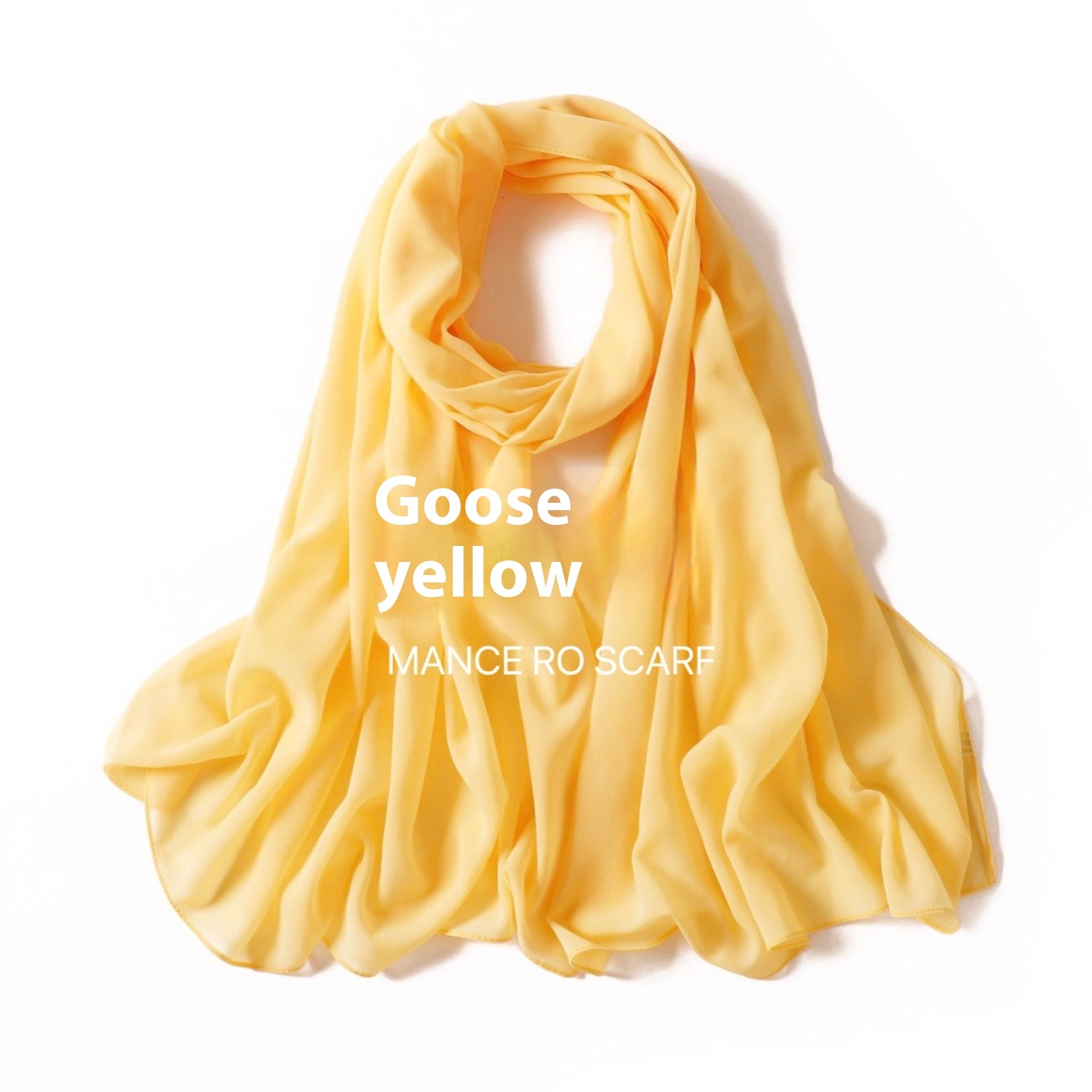 Pure Color Pearl Chiffon Scarf Headcloth Veil Chiffon Scarf - Shopylix