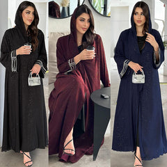 Muslim Modest Women's Arab Abaya Cardigan Robe new