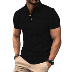 New European And American Casual Lapel Short Sleeve